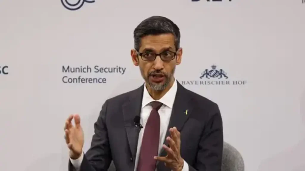 Google's ai shows bias, ceo सुंदर पिचाई जिम्मेदारी लेते हैं और सुधार का वादा करते हैं। Sundar pichai, chief executive officer of alphabet inc. ,
